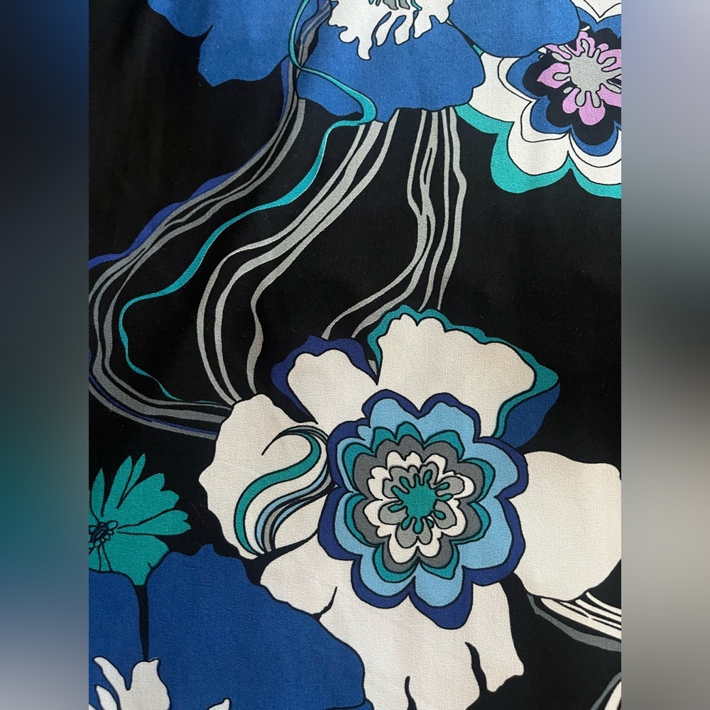 Mercer & Madison Multi Color Vibrant Floral Polyester Spandex Dress Women’s 14 - Picture 11 of 14